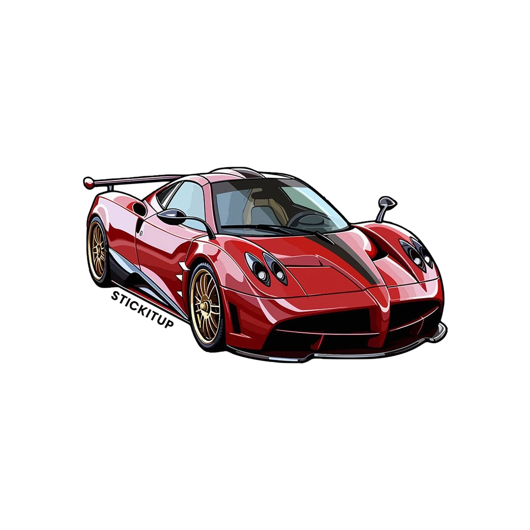 Red Huayra Sticker